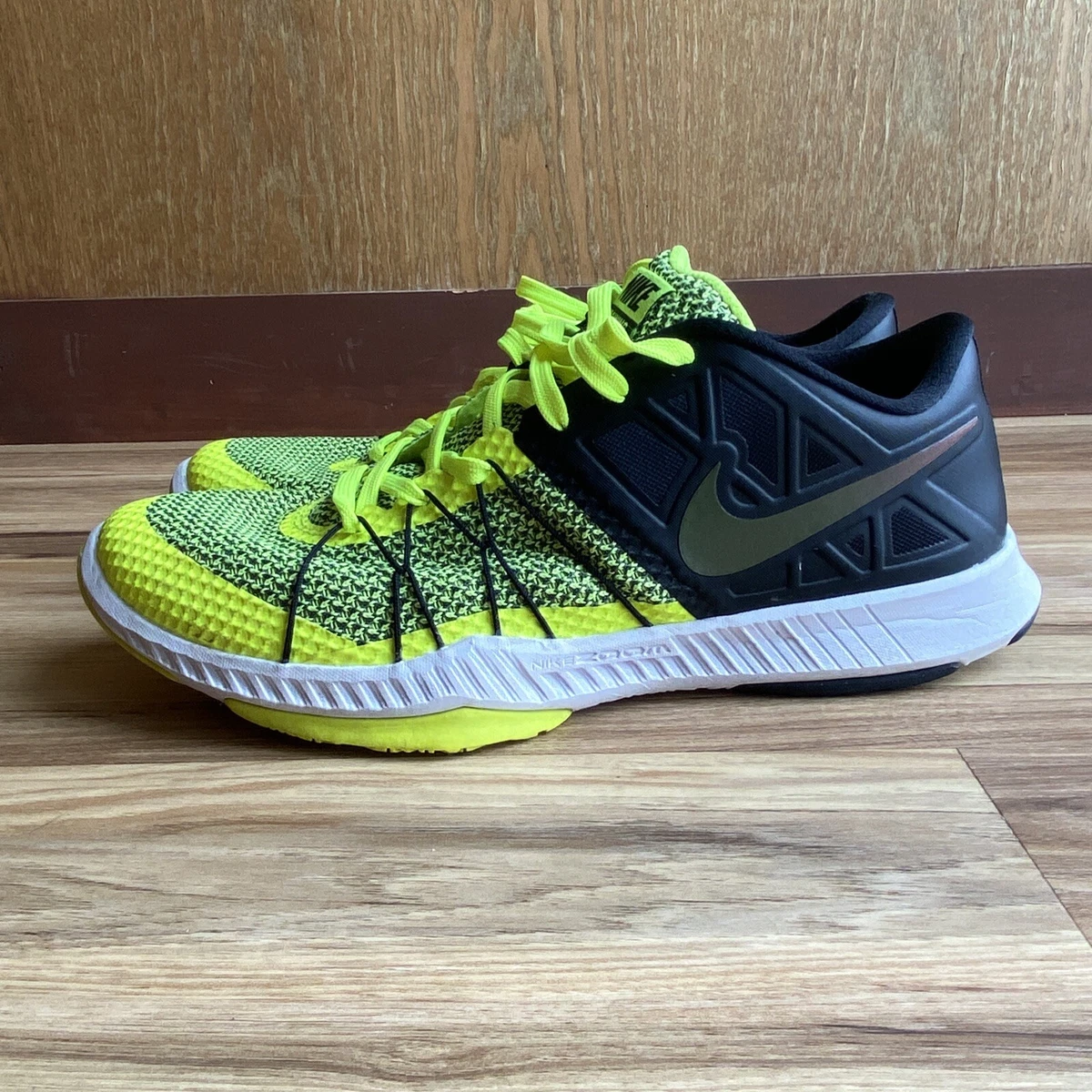 NIKE Sz 9.5 Zoom Train Incredibly Fast 844803-008 volt RUNNING SHOES | eBay