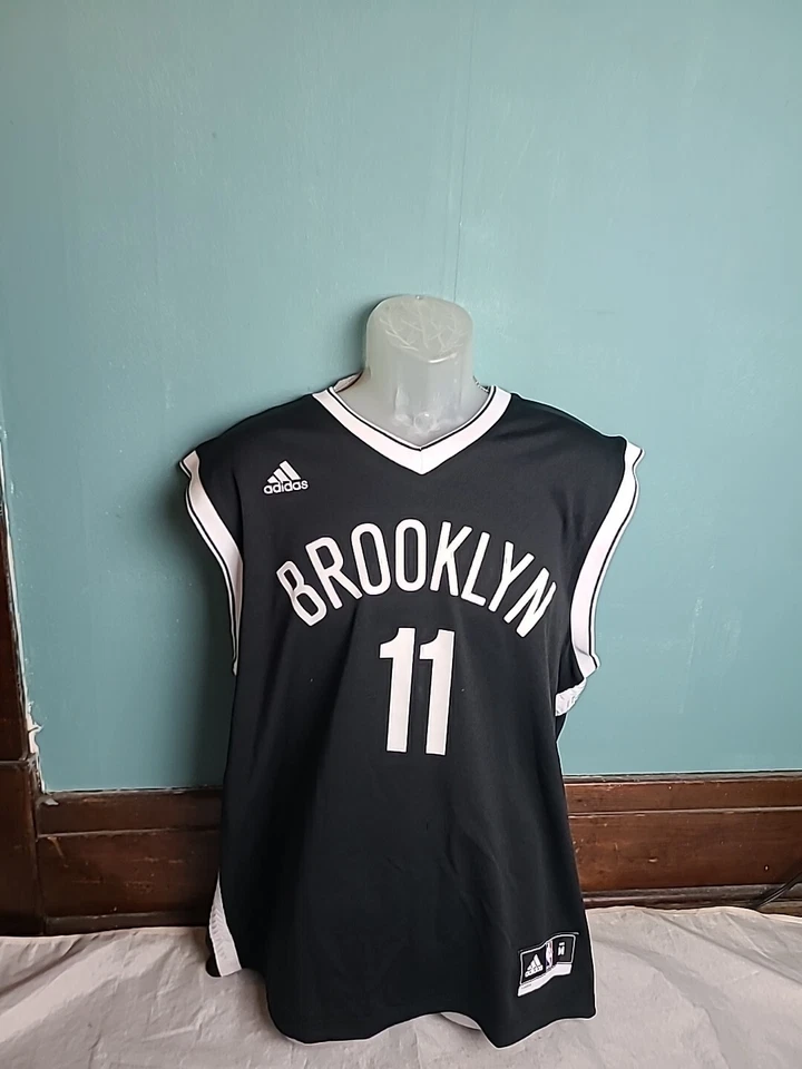 Adidas Brook Lopez Brooklyn Nets #11 Jersey Men’s Size Medium M NBA Black White - Image 2 of 4