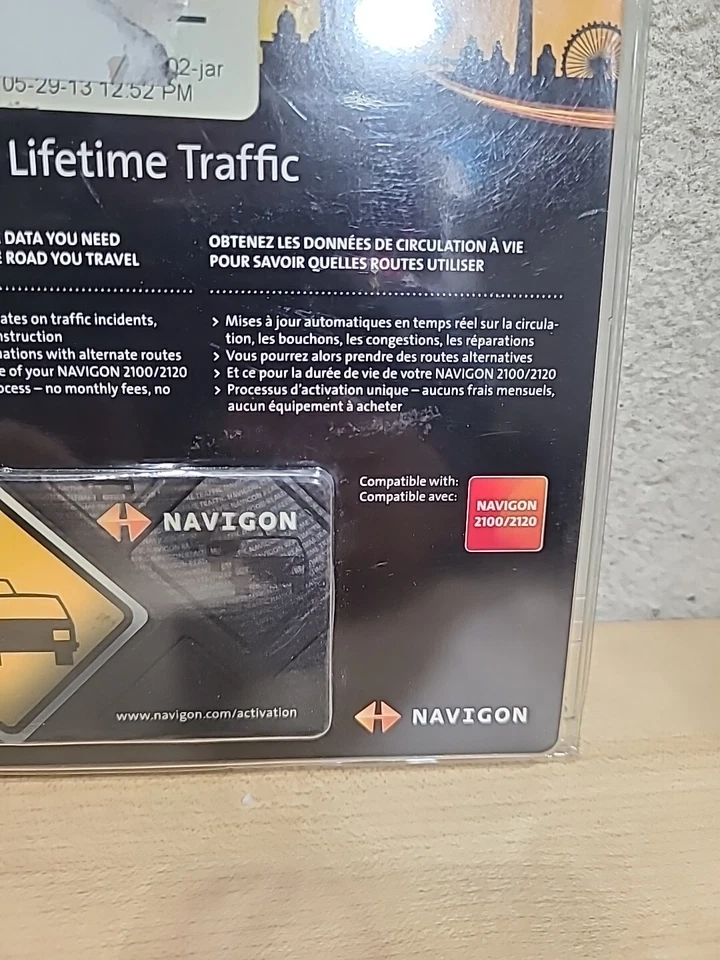 Navigon 2100/2120 Automotive Lifetime Traffic Activation Card New Sealed - Image 3 of 4