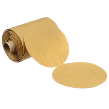 Rollo de disco de papel dorado 3M Stikit 216U, peso P220 A, 5 pulgadas x NH, Die500X