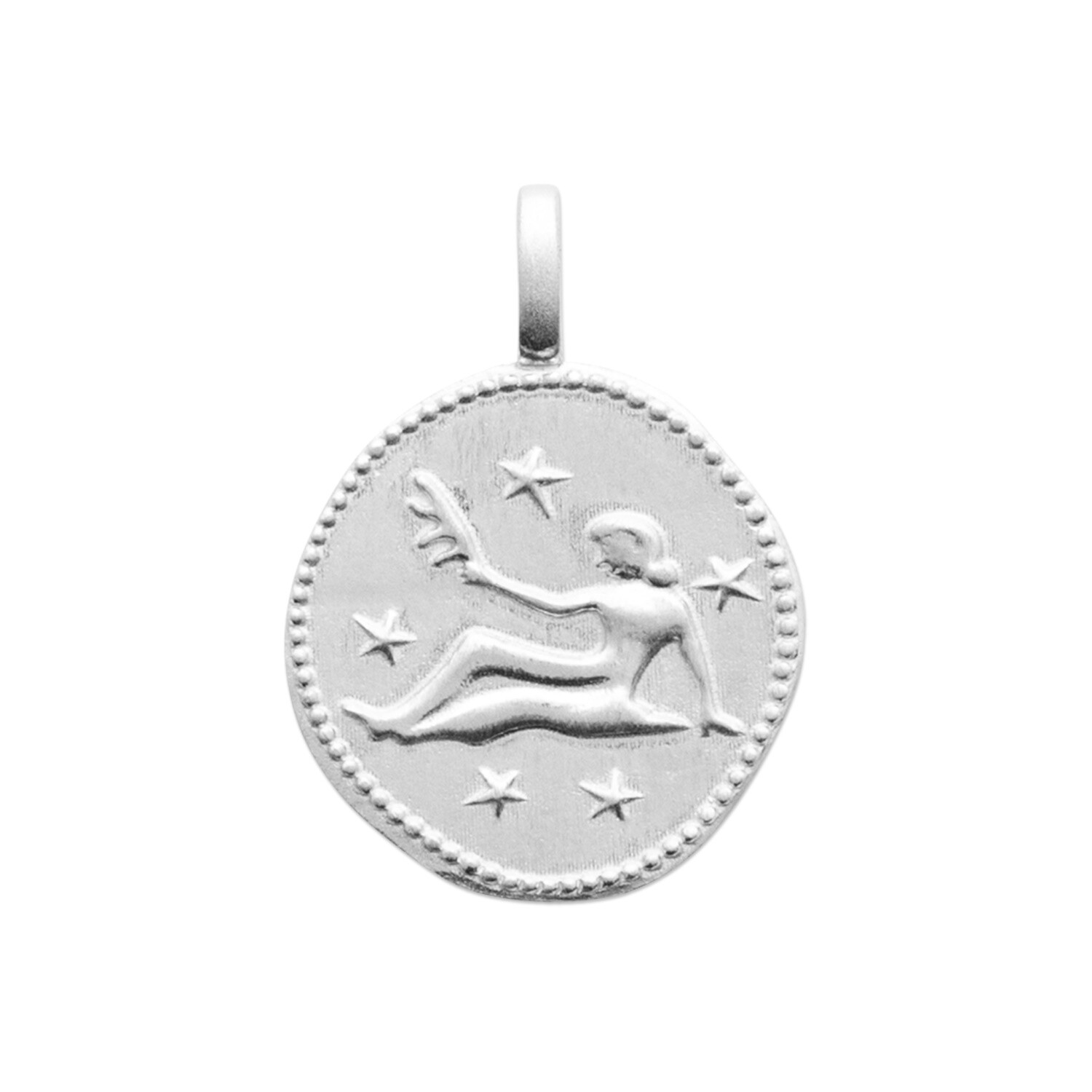 Pendentif signe du zodiaque vierge en argent 925 anti-allergique