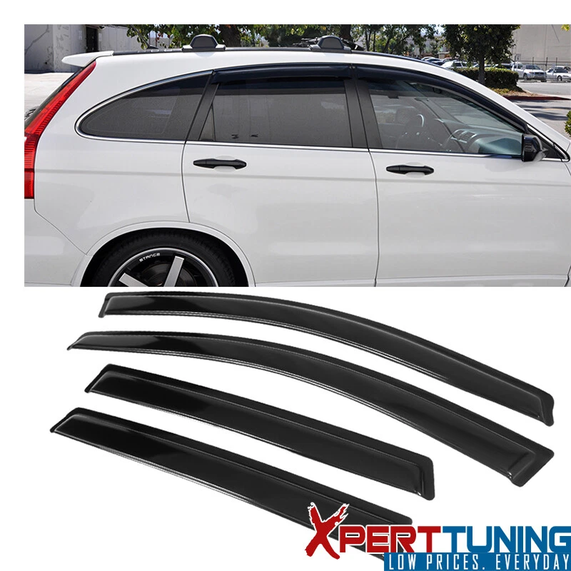 Se adapta a 07-11 Honda CR-V Visera de ventana Ventilación Protector de lluvia Deflectores 4 piezas Acrílico Foto 2 de 4