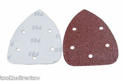 MIXED GRIT HOOK & LOOP  ABRASIVE SANDING TRIANGLE 140mm 50pk B8117