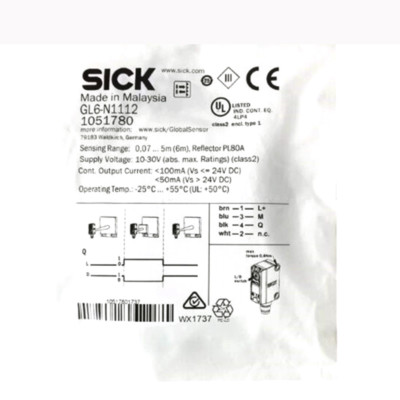 SICK GL6-N1112 Miniature Photoelectric Sensors,NPN New #