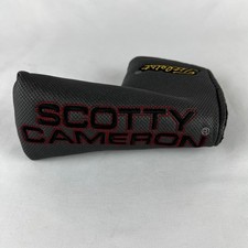 Scotty Cameron Titleist Putter Headcover Grey Carbon Fiber Blade Gold Crown Logo