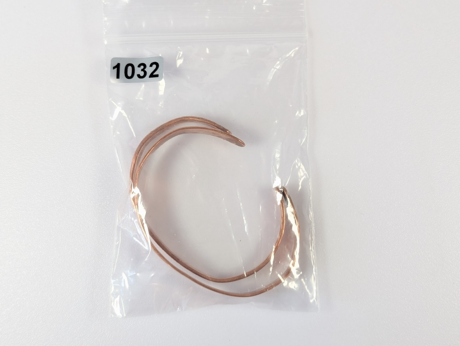 Vtg Solid Copper Handmade Plain Simple Smooth Ban… - image 11