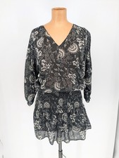 Ulla Johnson Batu Smocked Floral Mini Dress Womens Size 2 Cotton Boho Chic