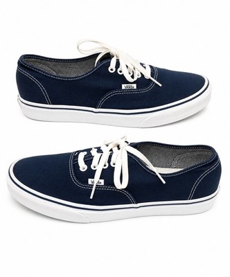 Vans Era Navy Blue White Canvas Skate Shoes Sneakers Unisex