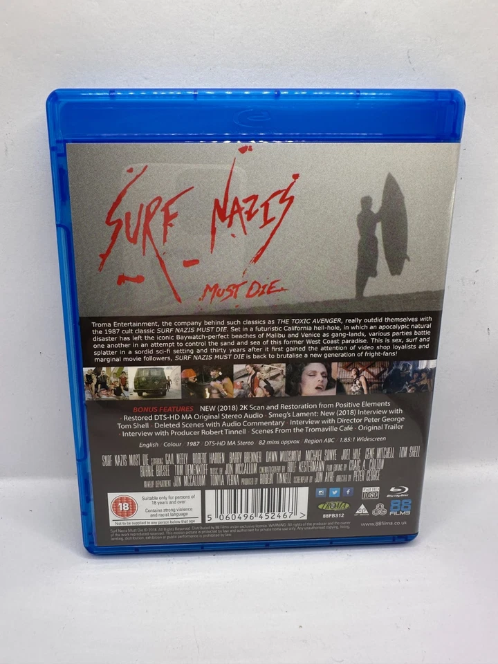 Surf Nazis Must Die Blu Ray - 88 Films Troma Region Free - Image 2 of 3