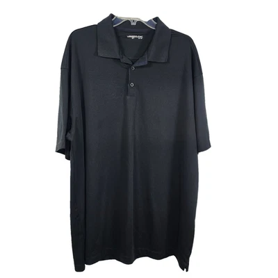 Nike Golf Mens Polo Shirt Black Dri Fit Short Sleeve Athletic Size3X 128898 010 - Image 1 of 4