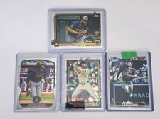 Jackson Chourio RC (4) Card Lot - Rookies, Refractors, SP Variations