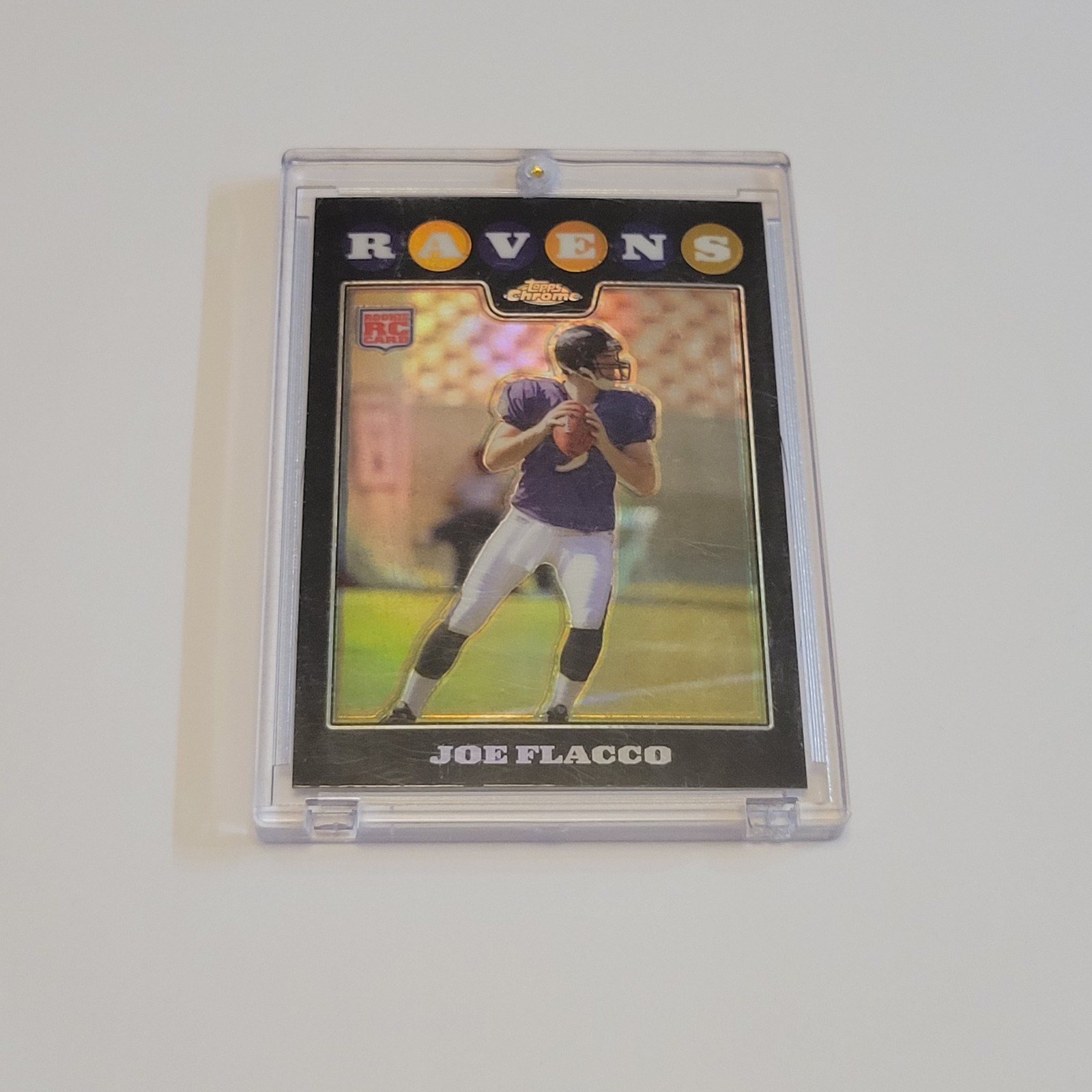 2008 Topps Chrome Joe Flacco RC Refractor Rookie #TC170 Ravens