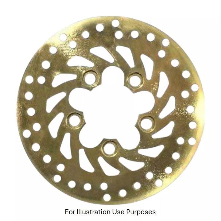 EBC Scooter Solid Rear Brake Disc Rear Left for Kymco Yager 125 GT 2007 - 2013