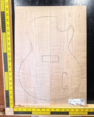 Flammenahorn Gitarrenbau Schnitzplatte Set Gitarrenbauer Holz für Les Paul PRS-Stil