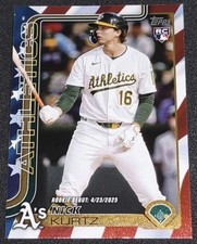 Nick Kurtz RC 76 Serial Stars and Stripes Parallel Topps MLB