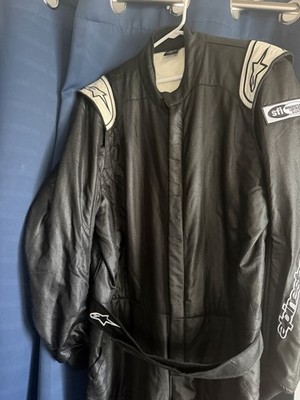 Alpinestars 3352822-10-46 Atom Racing Suit, Black, Size 46