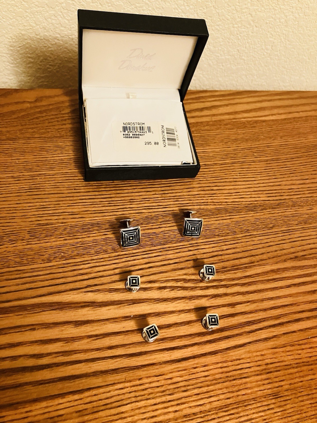 Complete Sterling Cufflinks Set David Donahue - image 1