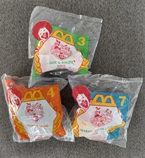 ANIMANIACS 1995 McDONALD'S HAPPY MEAL TOY SET OF 3  FREE SHIPPING 