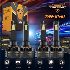 Auxbeam H1 H1 Combo 240w 50000lm Led Headlight High Low Beam Bulbs White 6500k