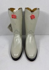 NOS Vintage Tony Lama Women  s 6B Pearl Pull On Western Cowboy Boots w/Box