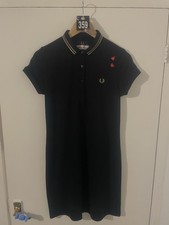 Fred Perry Amy Winehouse Dress Black Size 12 Pre Owned Excellent Condition