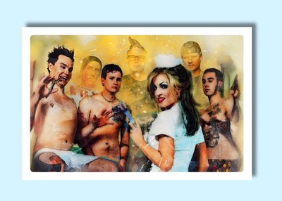 Blink 182 4x6 Sketch Photo John Rudolph Signed V2