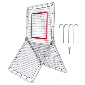 Baseball and Softball Rebounder Net, 3.5 X 6 Ft. Pitchback Baseball Pitching Nes