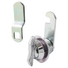 5/8 Inch Thumb Operated Offset Cabinet Cam Lock, Keyless Compartment Lock Latch