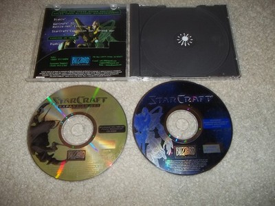 PC Game StarCraft (PC, 1998) - European Version WITH Brood War EXPANSION SET CDs