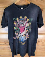 VTG Ed Hardy Christian Audigier Aviator Skull Japanese Art T-shirt Men Large REA