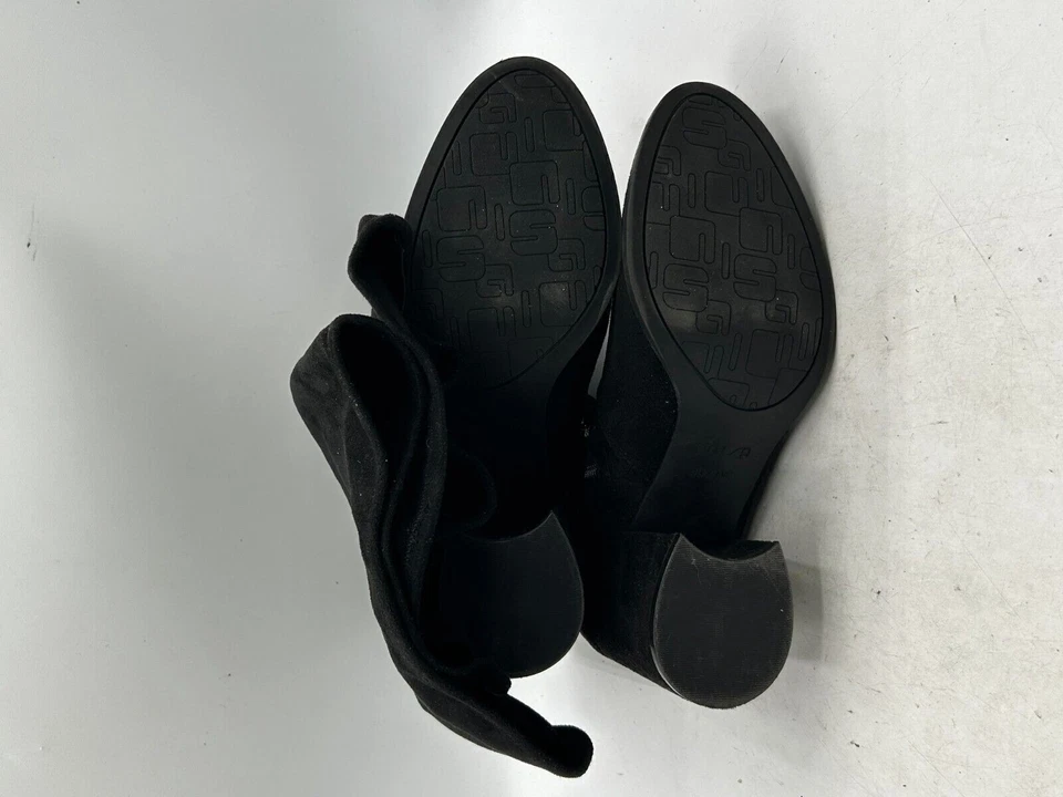 Unisa Ridding Boot Women's Sz 8.5 Black Suede Knee High Block Heel Zip - Image 4 of 4