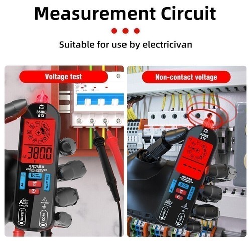 Smart Digital Multimeter AC/DC Voltage Tester Rechargeable Electrical Voltmeter - Picture 10 of 15