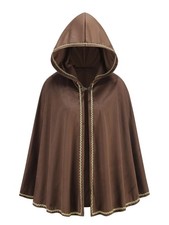 Renaissance Hooded Cape Medieval Cloak with Hood Victorian Capelet for Women ...