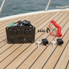 Boat Ignition Switch Panel Waterproof Outboard Engine Control Panel Compact