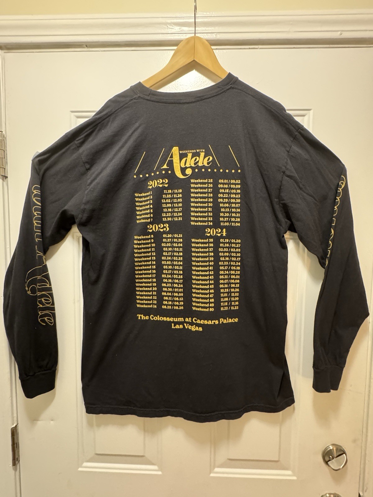 Adele Weekends With Adele Las Vegas Tour Long Sle… - image 5