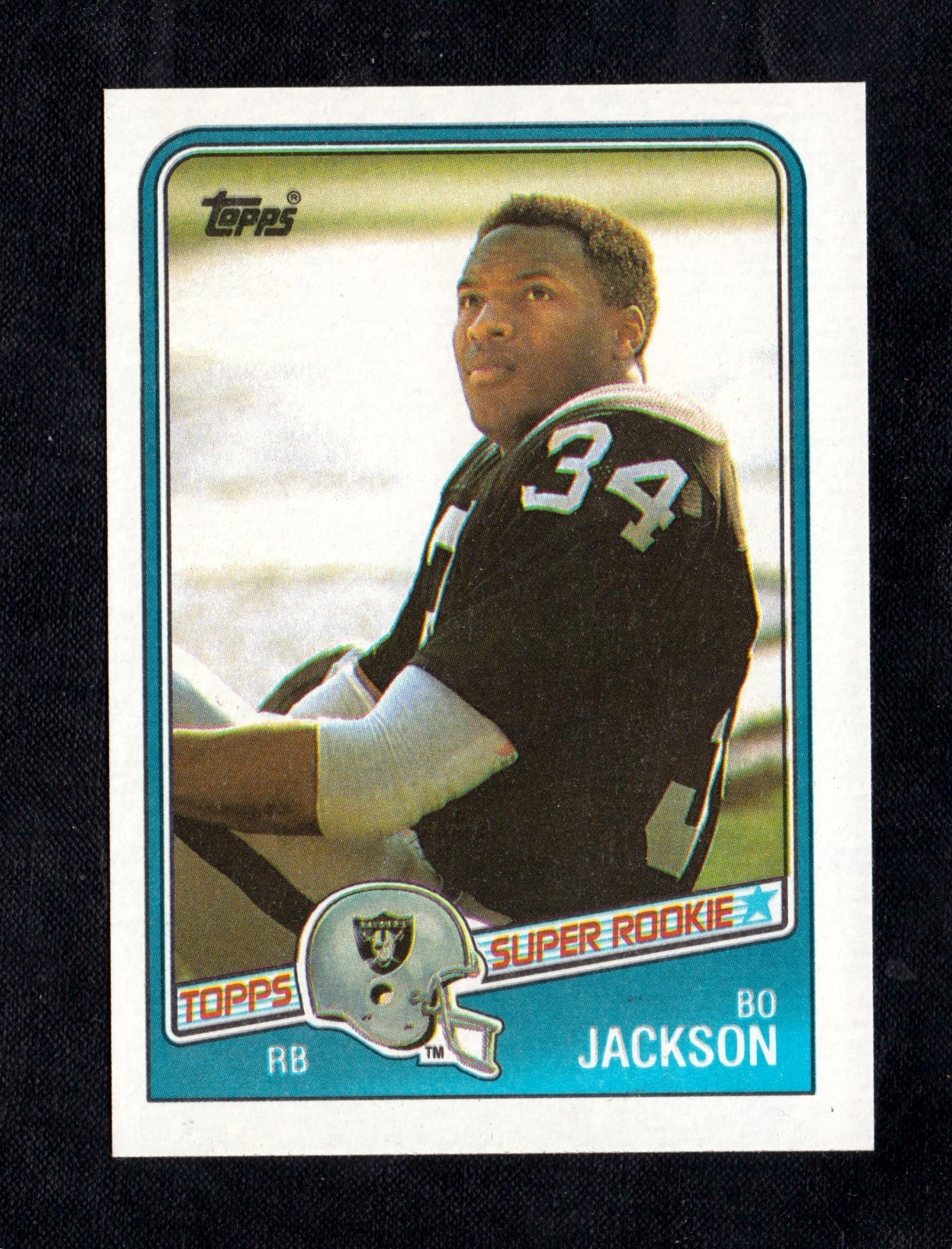 1988 Football BO JACKSON Super Rookie Card  TOPPS RC #327  Raiders SET BREAK