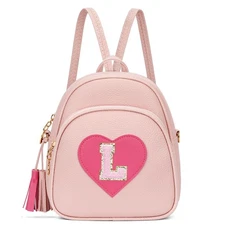 CLOUDWINGS Girls Initial Mini Backpack Gifts for Kid Toddler Little Girl Teen...