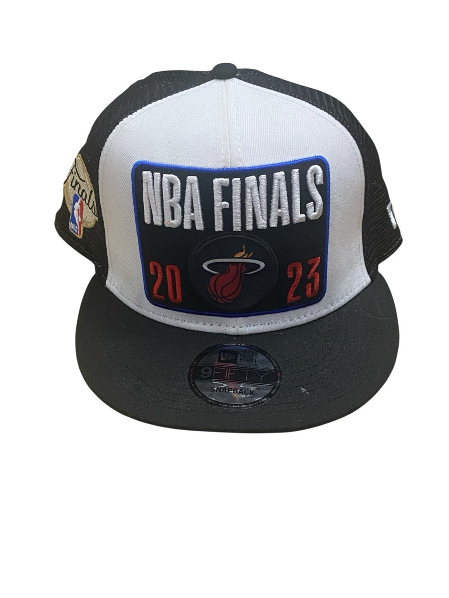Preowned New Era 9Fifty NBA Finals 2023 Miami Heat SnapBack Hat H2