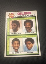 1979 Topps - Team Leaders Earl Campbell, Elvin Bethea, Ken Burrough #301 (RC)