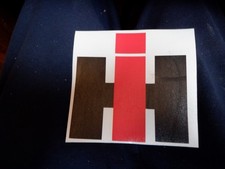IH INTERNATIONAL HARVESTER DECAL. VINYL 5" X 5"     EQUIPMENT   TRACTOR    TRUCK