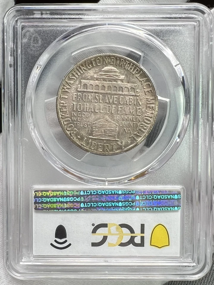 1950-S Booker T. Washington Classic Commemorative .50C Half Dollar PCGS MS66 - Image 3 of 4