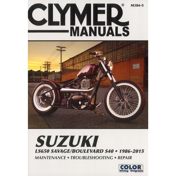 Suzuki LS650 Savage, Boulevard S40 (1986-2015) Reparaturhandbuch Clymer-image