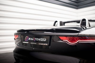 Maxton Design Heckspoiler Lippe passend für Jaguar F-Type Mk1 FL schwarz Hochgla
