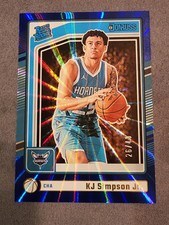 2024-25 Donruss Rated Rookie #247 KJ Simpson Jr. Blue Holo Laser /49