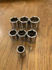 Snap-On Tools SAE Socket Set 3/8” Drive 6 Point