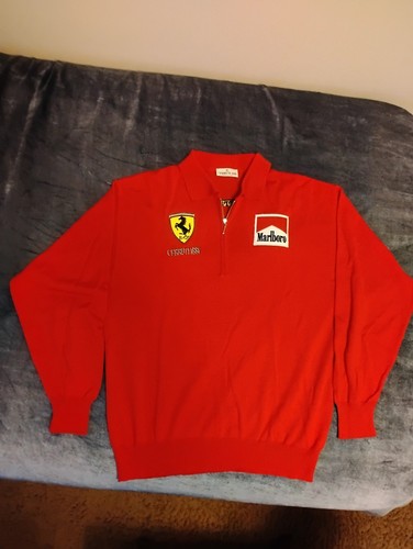VERY RARE CERRUTI TEAM FERRARI ISSUED F1 WOOL SWEATER PULLOVER JUMPER SCHUMACHER