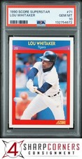 1990 SCORE SUPERSTARS #71 LOU WHITAKER TIGERS PSA 10