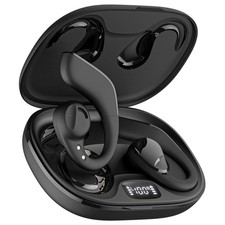 Open Ear Bluetooth Headphones HD Sound Lightweight Waterproof 60 Hours Playtime