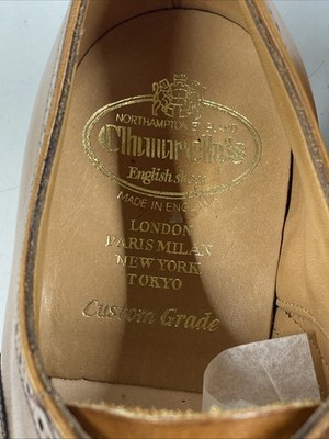 CHURCH'S Shoes For Men size 6.5F* 7.5 US BERLIN Punched Brown