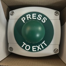 Image of NOR014S-PTE - Surface Mounted Dome Button - `Press To Exit`
